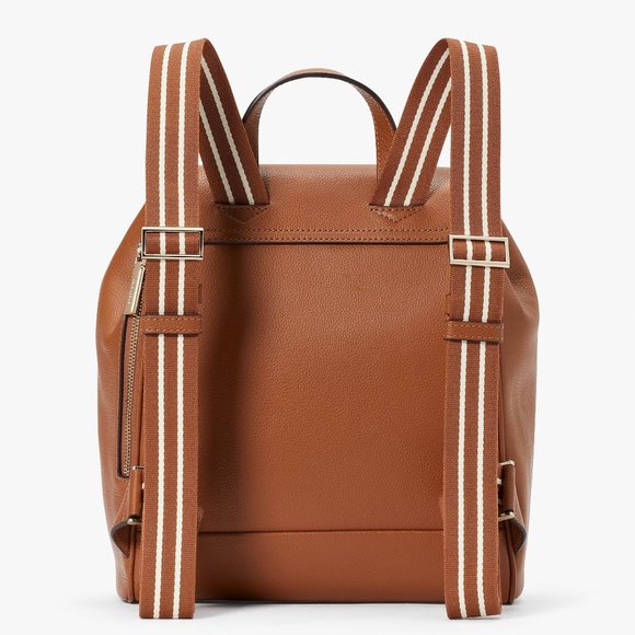 New Kate Spade Rosie Medium Flap Backpack Warm Gingerbread - Picture 5 of 5